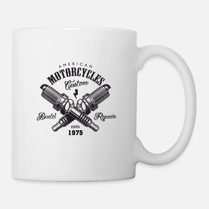 motos - Mug blanc - blanc