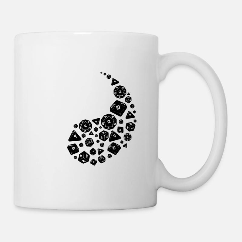Dés Yin Yang - Mug blanc - blanc