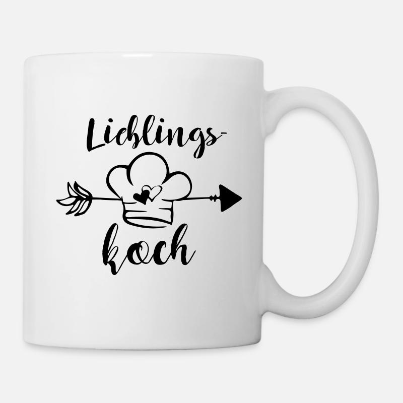 Lieblingskoch kochen Hobbykoch Spruch Geschenk - Tasse - Weiß