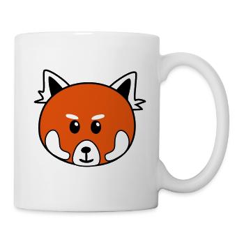 Netter roter Panda - Tasse - Weiß - Rechts