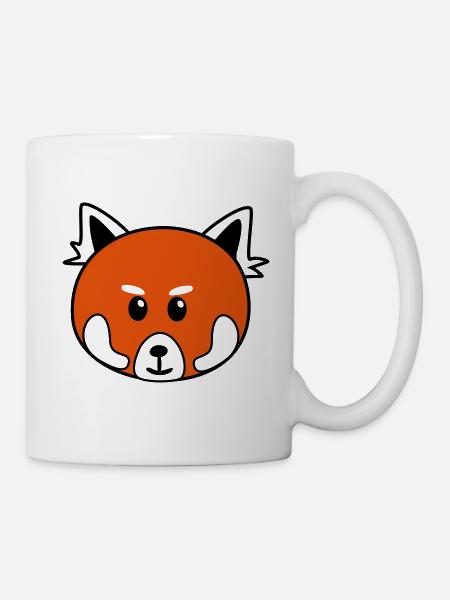 Panda roux mignon - Mug blanc - blanc