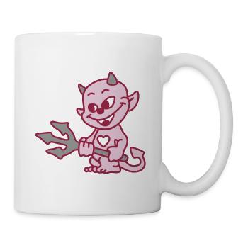 diable bebe - Mug blanc - blanc - Droite
