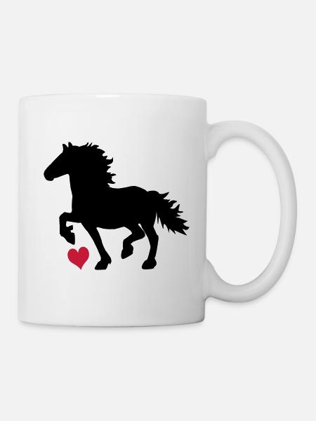 Friesenpferd - Tasse - Weiß