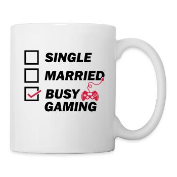 Busy Gaming - Tasse - Weiß - Rechts