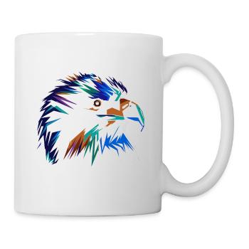 Falcon in dark Colorful - Mug - white - Right