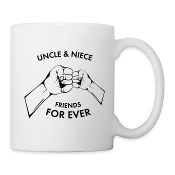 Hands Oncle Niece Black Idée Cadeau - Mug blanc - blanc - Droite