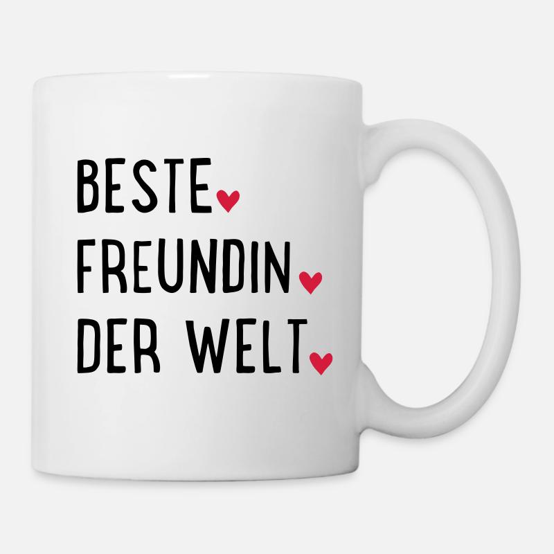 Beste Freundin - Tasse - Weiß