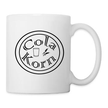 Cola Korn Glas & Ähre rund - Tasse - Weiß - Rechts