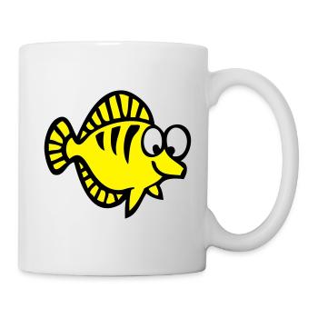 Fischzeichnung 1 - Tasse - Weiß - Rechts
