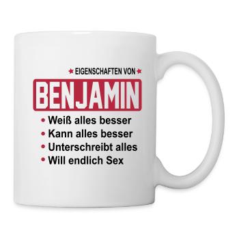 benjamin - Tasse - Weiß - Rechts