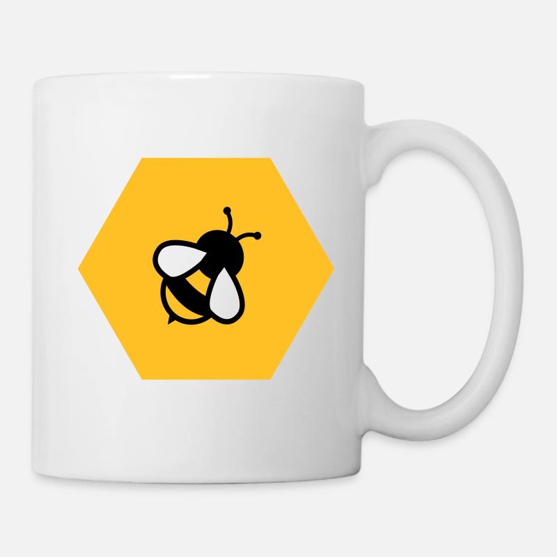 Biene Wabe - Mug - white