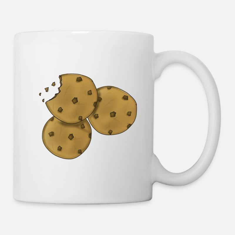 Biscuit biscuit cookie cookie - Mug blanc - blanc
