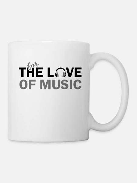 For The Love Of Music - Mug - white
