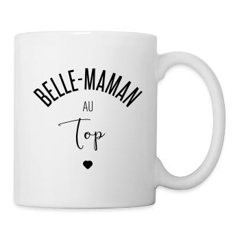 Belle maman au top - Mug blanc - blanc - Droite