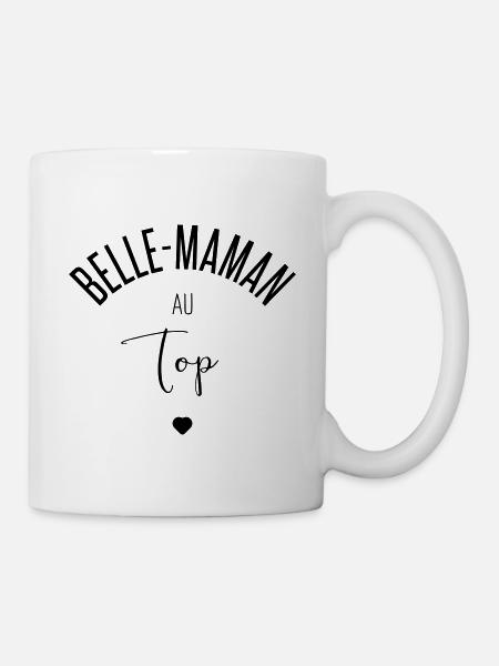 Belle maman au top - Mug blanc - blanc