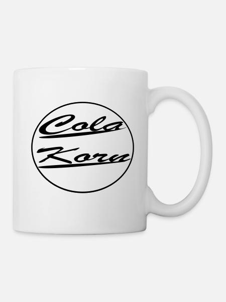Cola Grain rond - Mug blanc - blanc