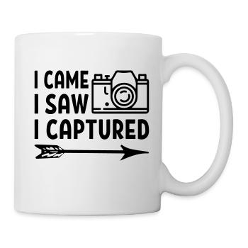 I Came I Saw I Captured - Mug blanc - blanc - Droite