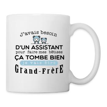 Bientot Grand-Frêre Bétise - Mug blanc - blanc - Droite