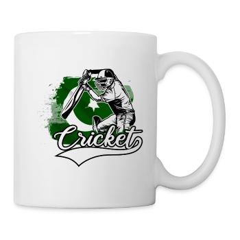 cricket cricket cricket pakistan geschenk - Tasse - Weiß - Rechts