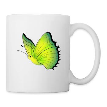 Papillon - Mug blanc - blanc - Droite