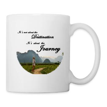 Berglandschaft Laos - It's about the journey - Tasse - Weiß - Rechts