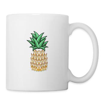 ananas - Mug blanc - blanc - Droite