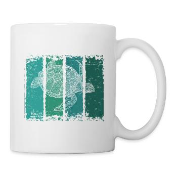 Tortue - Mug blanc - blanc - Droite
