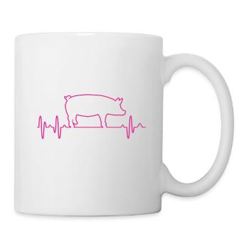 porc - Mug blanc - blanc - Droite