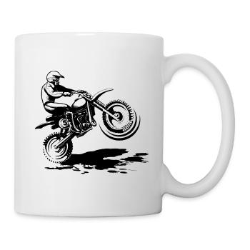 Motorcross Enduro - Tasse - Weiß - Rechts