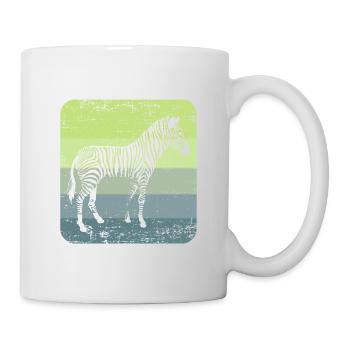 zèbre - Mug blanc - blanc - Droite