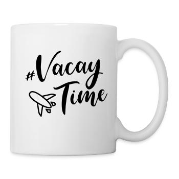 vacation urlaub flugzeug - Tasse - Weiß - Rechts