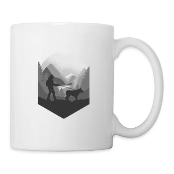Sports canins et promenades canines en montagne - Mug blanc - blanc - Droite