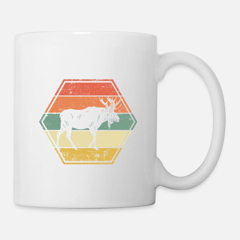 Elch - Tasse - Weiß