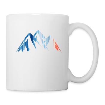 Mountains - Mountains - Warming Stripes - Climate Change - Mug - white - Right