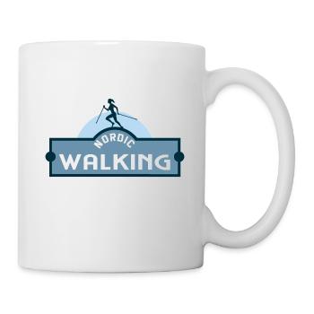 Nordic Walking Logo Motif - Mug blanc - blanc - Droite