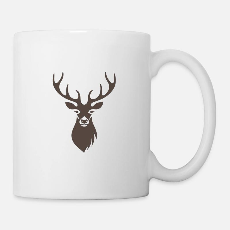 Cerf animal cerf - Mug blanc - blanc