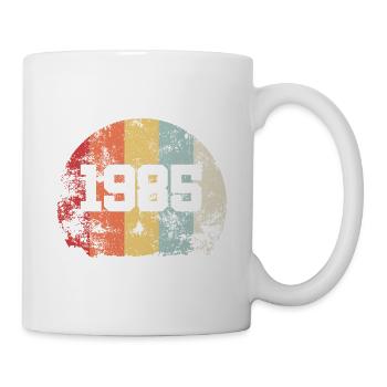 Vintage 1985 anniversaire cadeau vintage rétro - Mug blanc - blanc - Droite