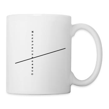 Design Montagnes / Océan1 par PLYmyART - Mug blanc - blanc - Droite
