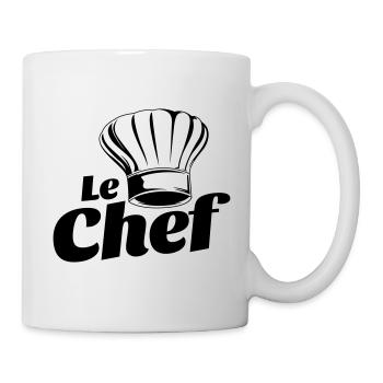 chef hat cook le chef - Mug - white - Right