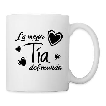 LA MEJOR TIA DEL MUNDO - Tasse - Weiß - Rechts