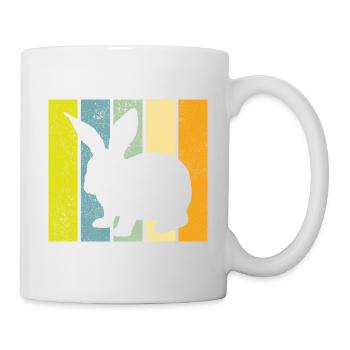 Rabbit Retro Rabbit Easter Gift - Mug - white - Right