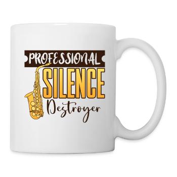 Saxophon Saxophonist Saxophonistin Sax Musikverein - Mug - white - Right