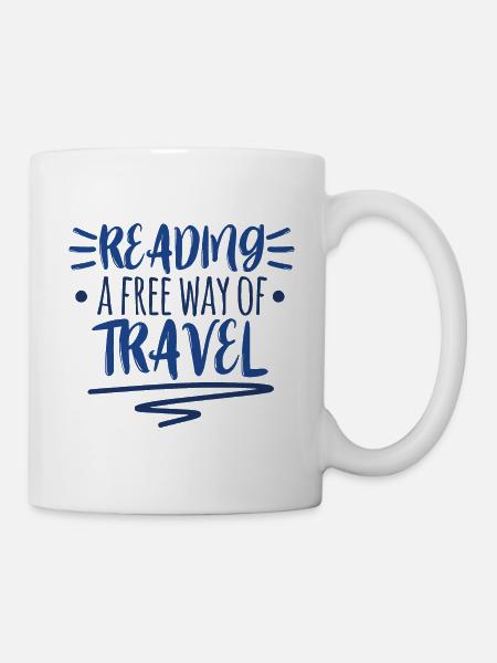Leseratte Lesen Bücherwurm Buch Bücher Leser - Tasse - Weiß