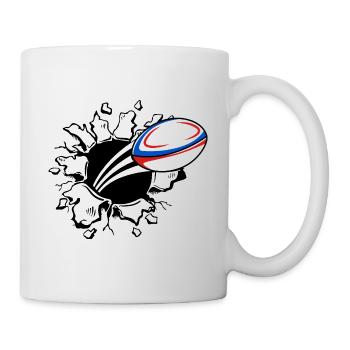 Rugby France Rugby Maillot Pour les Français France - Mug blanc - blanc - Droite