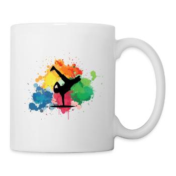 Break dancers - Tasse - Weiß - Rechts