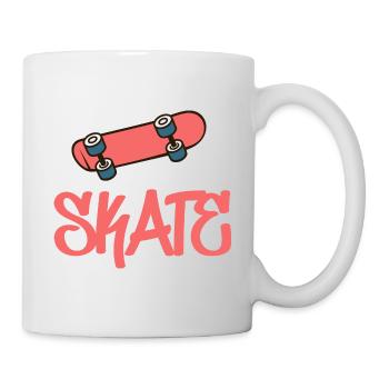 Skate Skateboard - Tasse - Weiß - Rechts