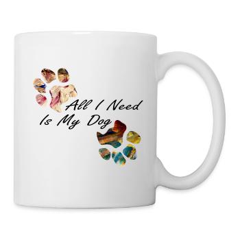 Paw prints dog paws paws dogs - Mug - white - Right
