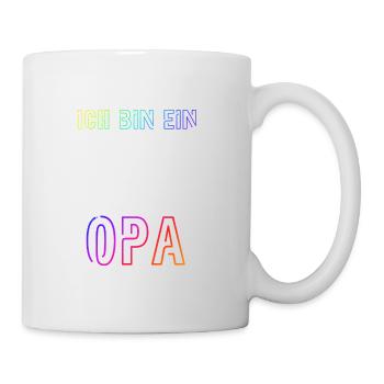Motorrad Opa Biker Motorradfahrer Geschenk - Tasse - Weiß - Rechts