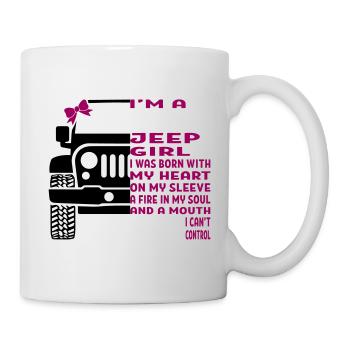 I'm A Jeep Girl - Tasse - Weiß - Rechts