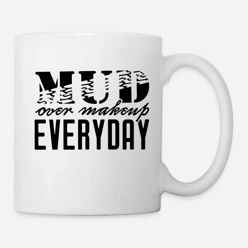 MUD Over Makeup Everyday Jeep Shirt - Tasse - Weiß